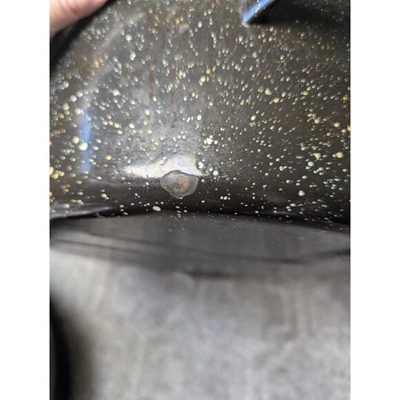 GHC Enamelware Turkey Roaster Lid 16x12x4 BLACK WHITE SPECK USA - Picture 11 of 14